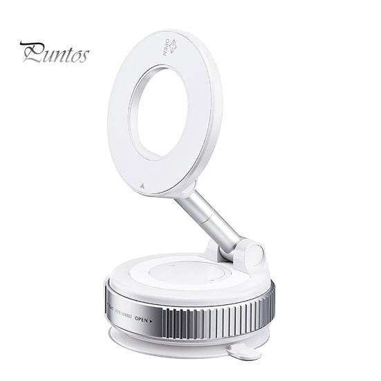 

Магнитный автомобильный держатель для телефона, складной, вращающийся на 360 градусов, двухсторонняя вакуумная присоска для смартфонов с диагональю 4,7 дюйма и выше белый