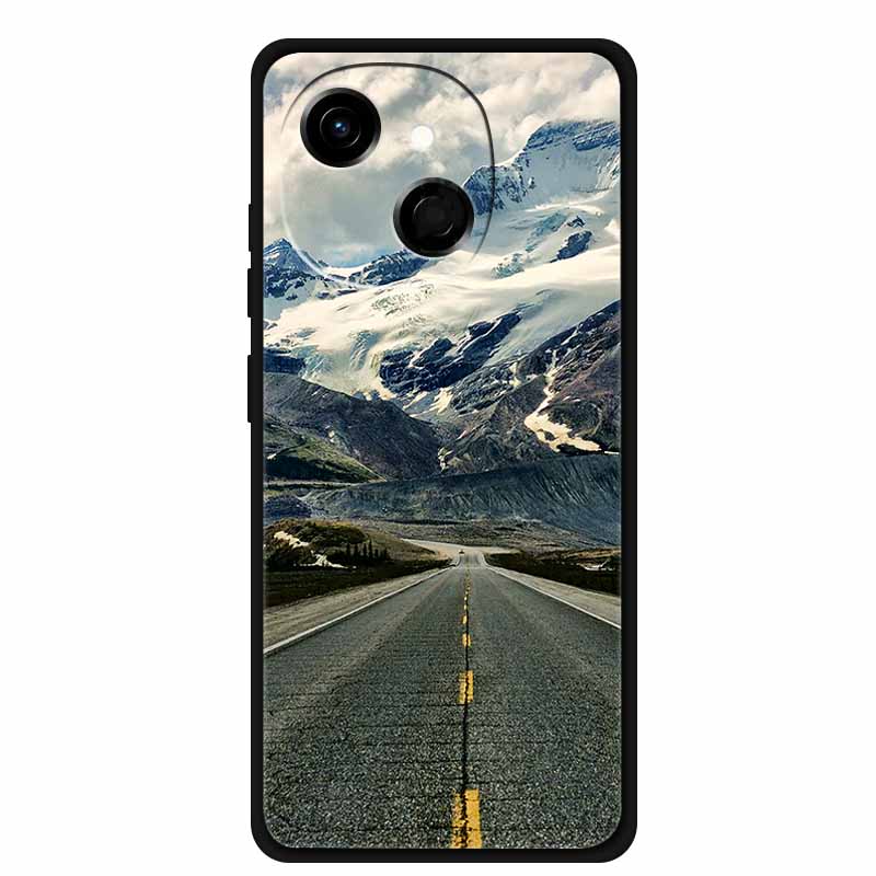 For Tecno Spark 40C Case Soft Black TPU Silicone Back Shockproof Cover for Tecno Spark40C 40 C Case Pop 10 Pro Butterfly Funda