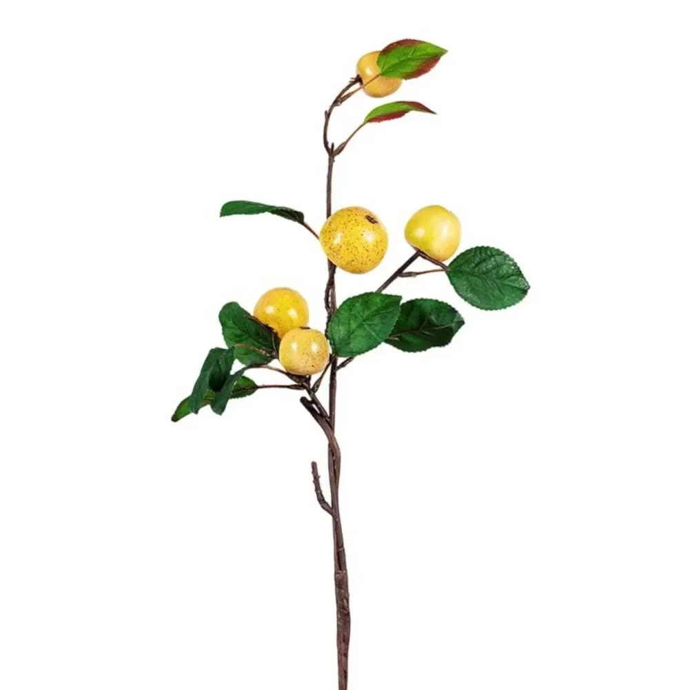 

3pieces artificial sand fruit tree branches for birthday and holiday decoration with realistic faux fruits and leaves