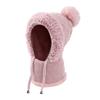 Fluffy Texture Warmth Cover Hat Neck Integrated Hat  Winter Season Outdoor Activities
