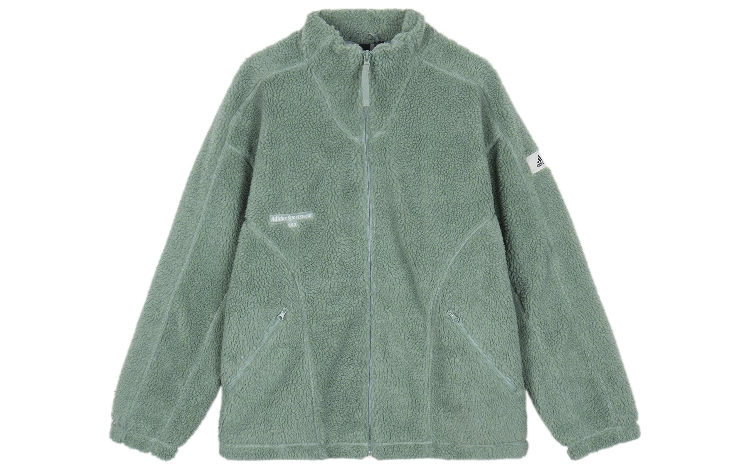 Adidas Lounge Jackets Unisex Dusty Green Stand Collar Moderate Other IQ1368 L