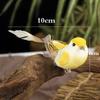 6PCS 10CM Simulation Birds Artificial Sparrow Statue Desktop Miniatures Foam Ornament For Household DIY Decoraction Children Toy