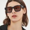 JNPCXI Fashion Square Women Luxury Sunglasses Retro Gradient Blue Designer Men Trending Sun Glasses Shades UV400