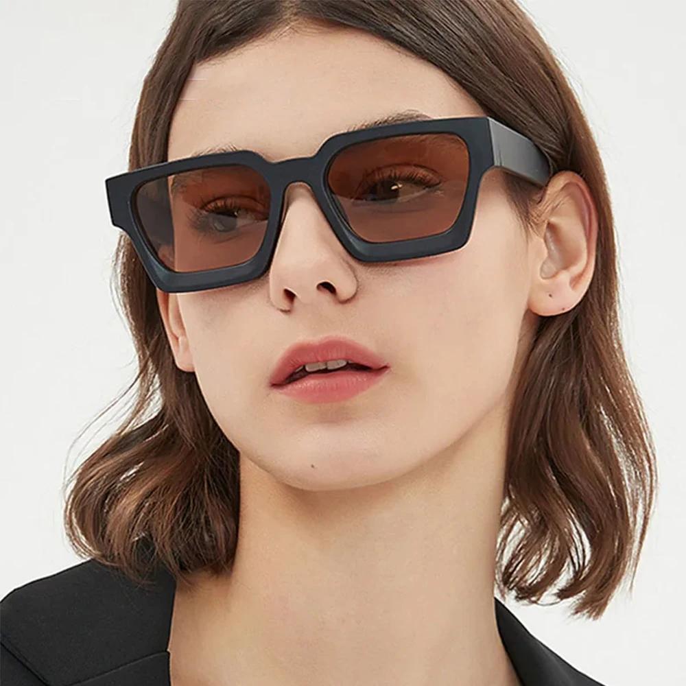 JNPCXI Fashion Square Women Luxury Sunglasses Retro Gradient Blue Designer Men Trending Sun Glasses Shades UV400
