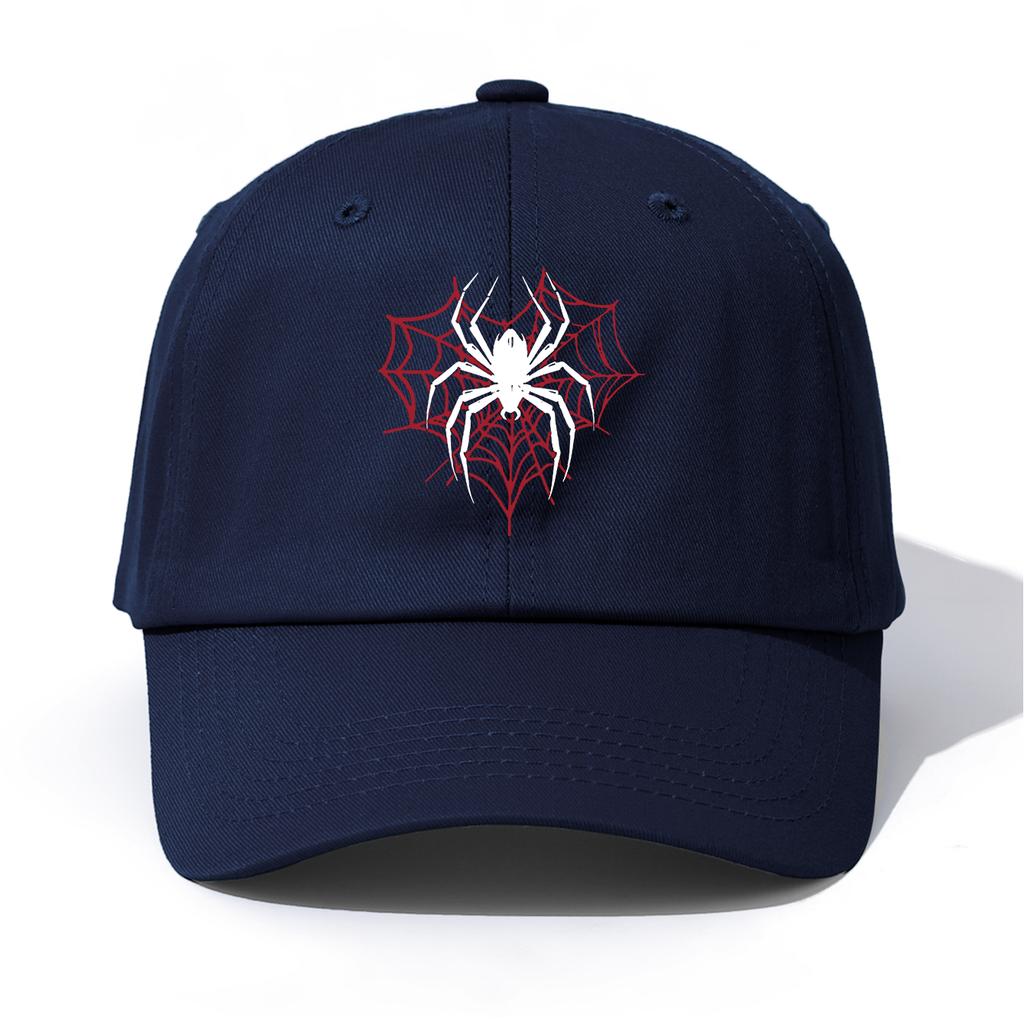 Pc Spider Print Baseball Cap for AdultsMinimalist Retro Style Casual Soft Adjustable Dad HatPerfect As Gift