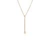 Mezmic Fairy Cognac Diamond Stick Gold Necklace