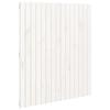 824934 vidaXL Wall-mounted Headboard White 95.5x3x110 Cm Solid Pine Wood