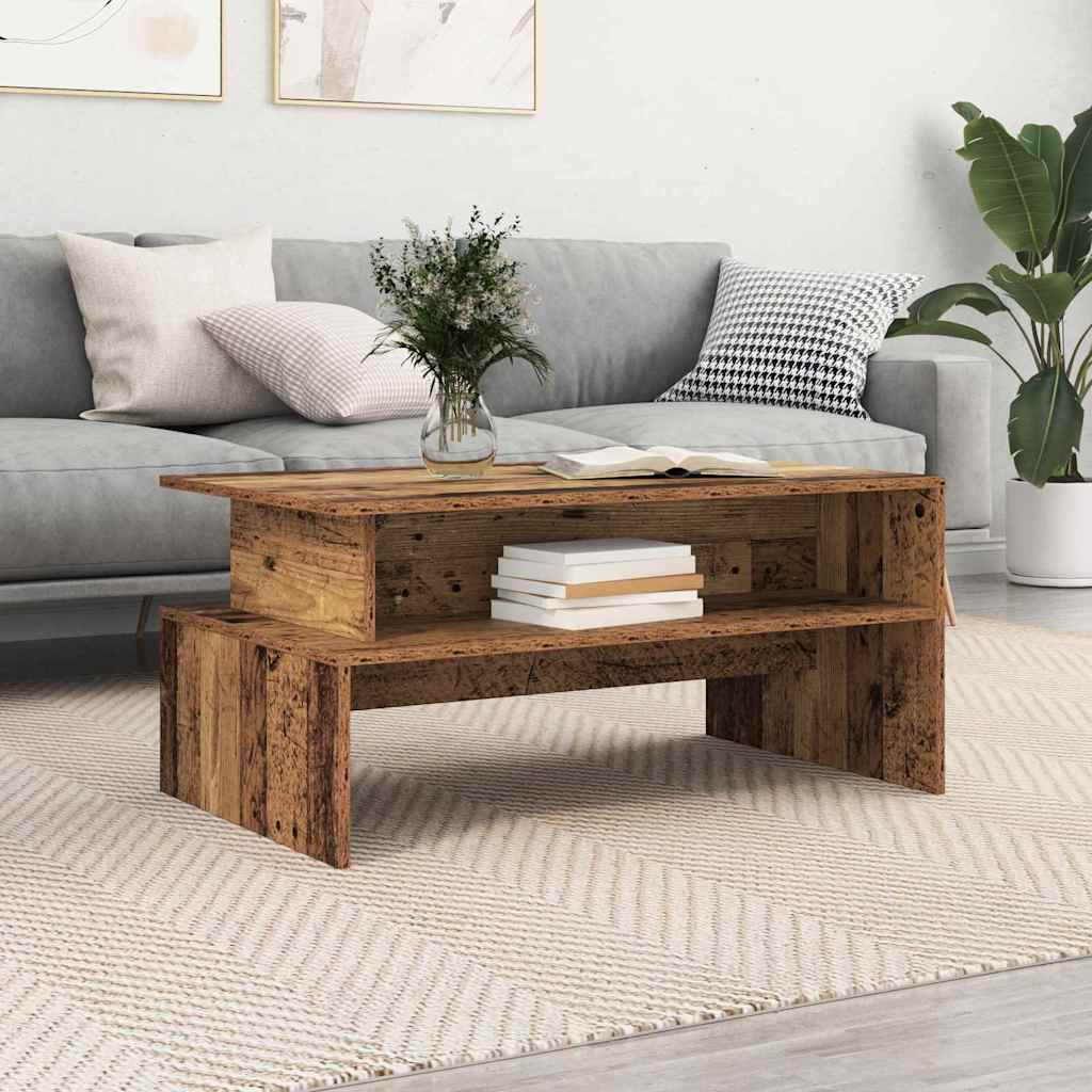 Coffee Table Reclaimed Wood 90 x 55 x 42.5 cm Engineered Wood