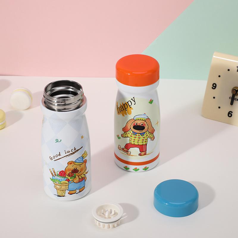 Water Bottle Thermos Cup Student Cute Vacuum Cup