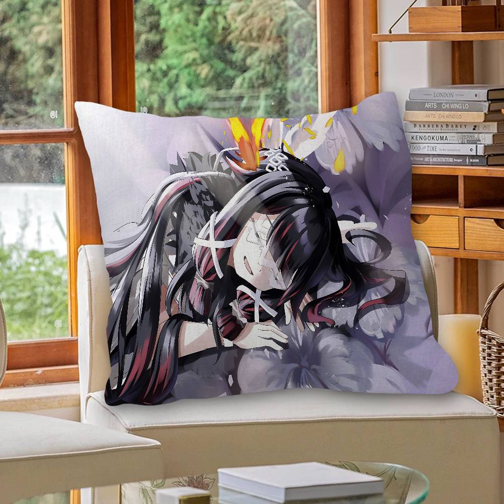 Genshin Impact Columbina Cushion Cover Inches Farmhouse Decor Home Throw Pillow Covers For Couch Decorations