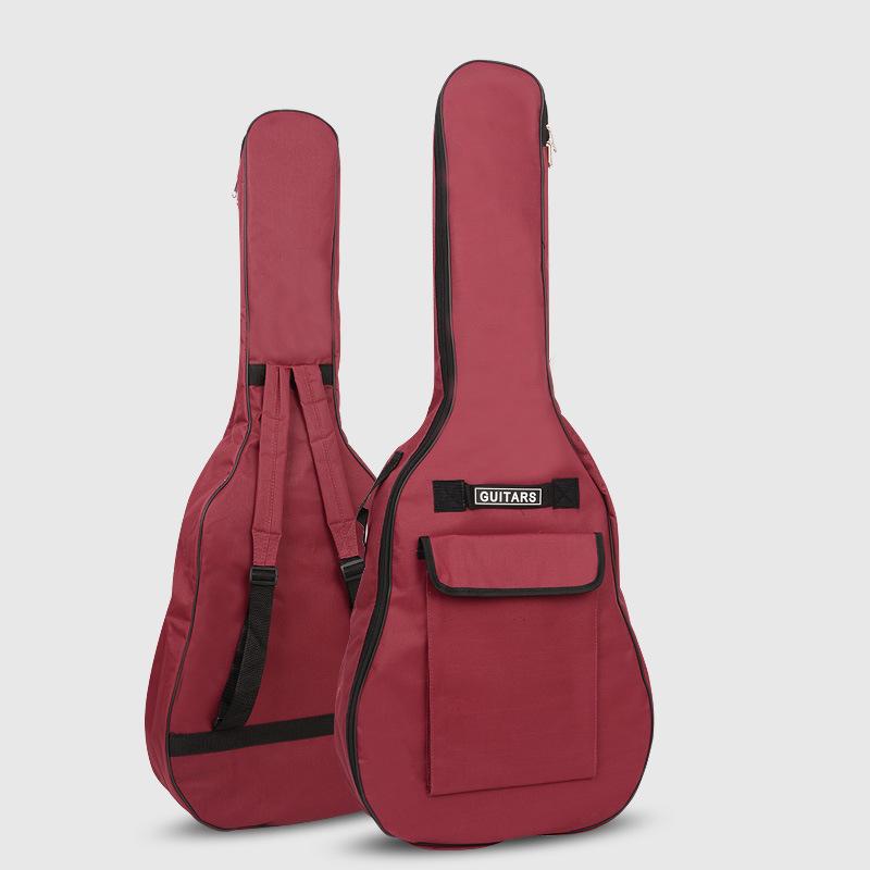 40-41 İnç Akustik Gitarlar İçin Çift Omuz Askılı 5mm Kalınlıkta Pamuklu Gitar Çantası