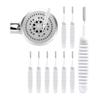 Multifunctional Cleaning Tool for Shower Heads - 10-piece Nozzle Unclog Cleaner | Gap Cleaning Brush Cleaning Detail Cleaning Care | Home Bathroom