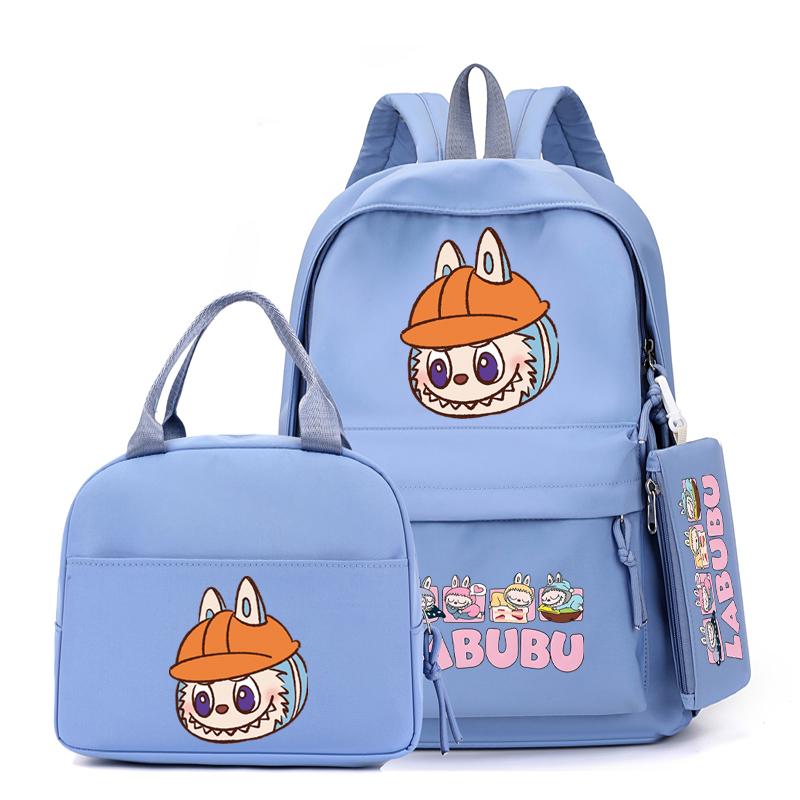 3Pcs/sst Cute Printed Backpackstudent Teenage Children Girl Boy Schoolbag Bookbag Men Women Large Capacity Waterproof Laptop Bag Mochila