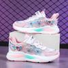 Girls' summer shoes, breathable mesh shoes for older children, little girls' shoes, children's sports shoes, trendy