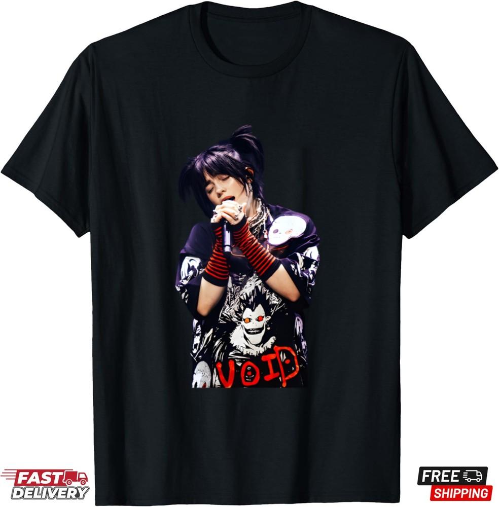 Billie Eilish Music Tour T-Shirt Q14 Family Fan Billie Shirt Gift for Fans Unisex T-Shirt S