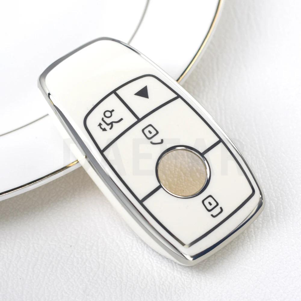 For Mercedes Benz A C E S G Class GLC CLE CLA W177 W205 W213 W222 X167 AMG TPU Car Remote Key Case Cover Shell Accessories