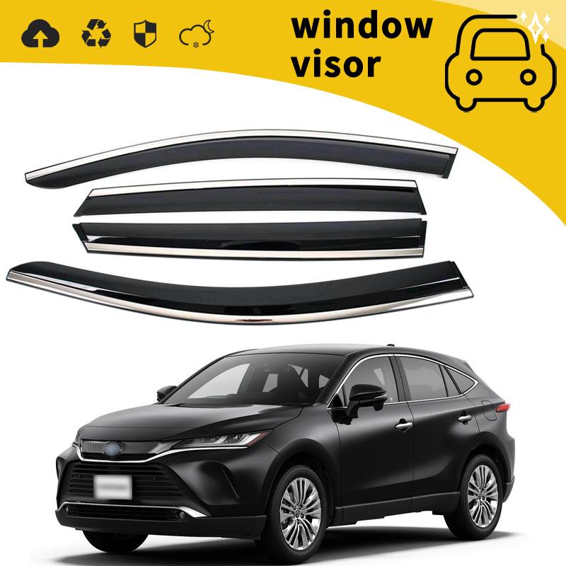 Toyota Harrier 2014-2022 Rain Deflector Door & Sun Visor Shield.