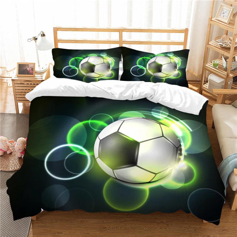 Duvet Cover Football Quilt Cover Queen Size Bedding Home Textiles 3D Printed Children Teen Soft Bedding Cover Set
