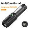 Multifunctional High Brightness Portable Flashlight ABS Zoomable Torch for Outdoor Camping Hiking Home Emergency