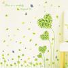 Green Heart Wall Sticker Removable Self Adhesive Decal for Living Room TV Background Bedroom Romantic Home Decor