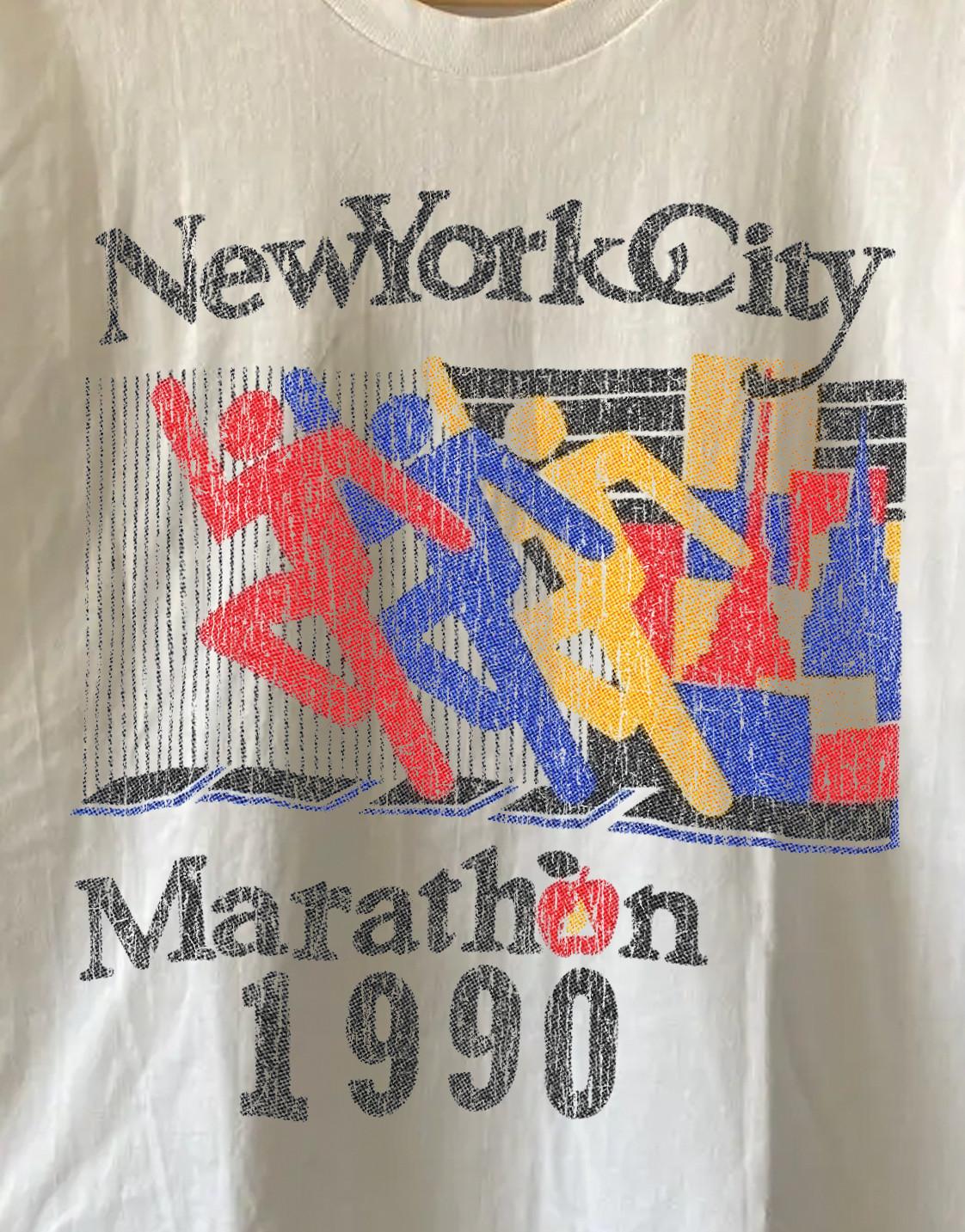 NYC Marathon Promo T-Shirt White XXL L