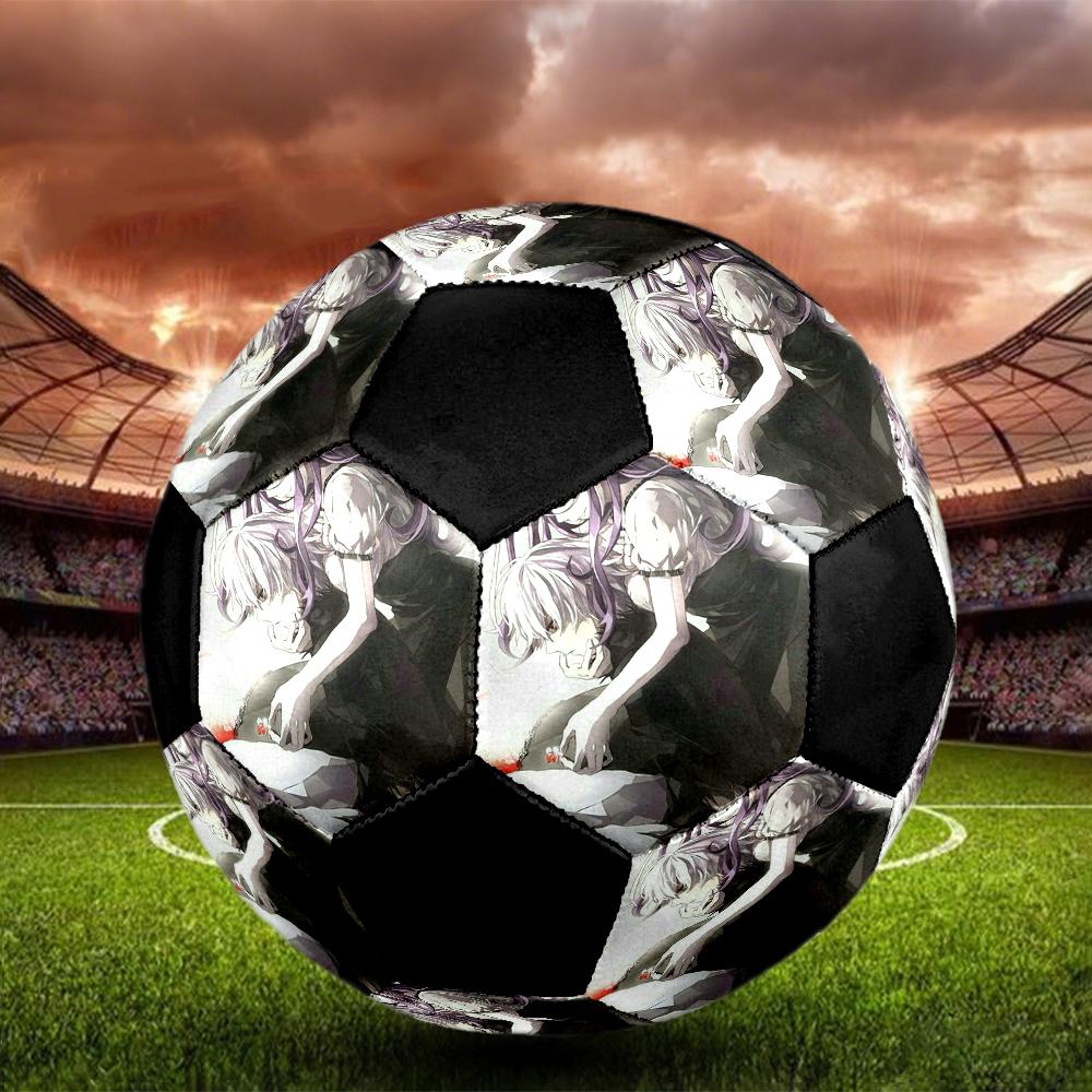 Soccer Ball Colorful Machine Stitched PVC Size 5 Team Training Competition Ready Durable High-Bounce Cool Sports Gift