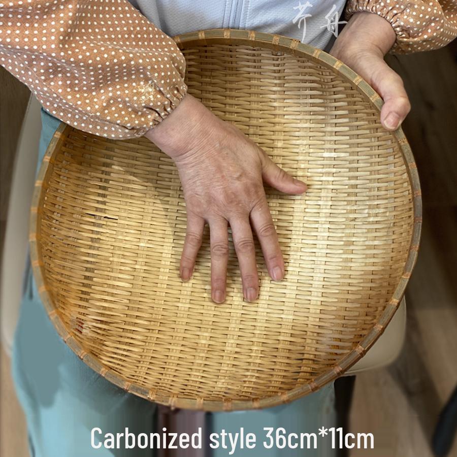 Geflochtener Bambus-Worfelkorb: Kehrblech, Reissieb, Dampfbrötchenkorb, Aufbewahrungskorb, Spülwanne für Gemüse in der Küche