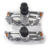 WELLGO Aluminum Flat Pedals, Thin Type M195, Silver [Parallel Import]