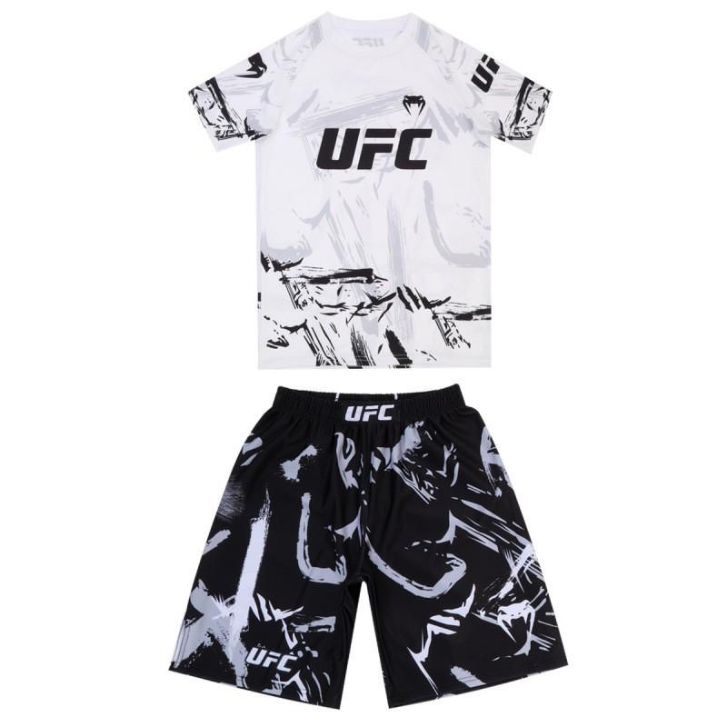 MMA Boxing Shorts Set Men Women - Stretchable Athletic Training Gear Muay Thai Kickboxing Wrestling Fitness