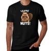 Adorable Nutloving Beaver I Love Nuts Tshirt Gym Exercise Short Sleeve Tshirt