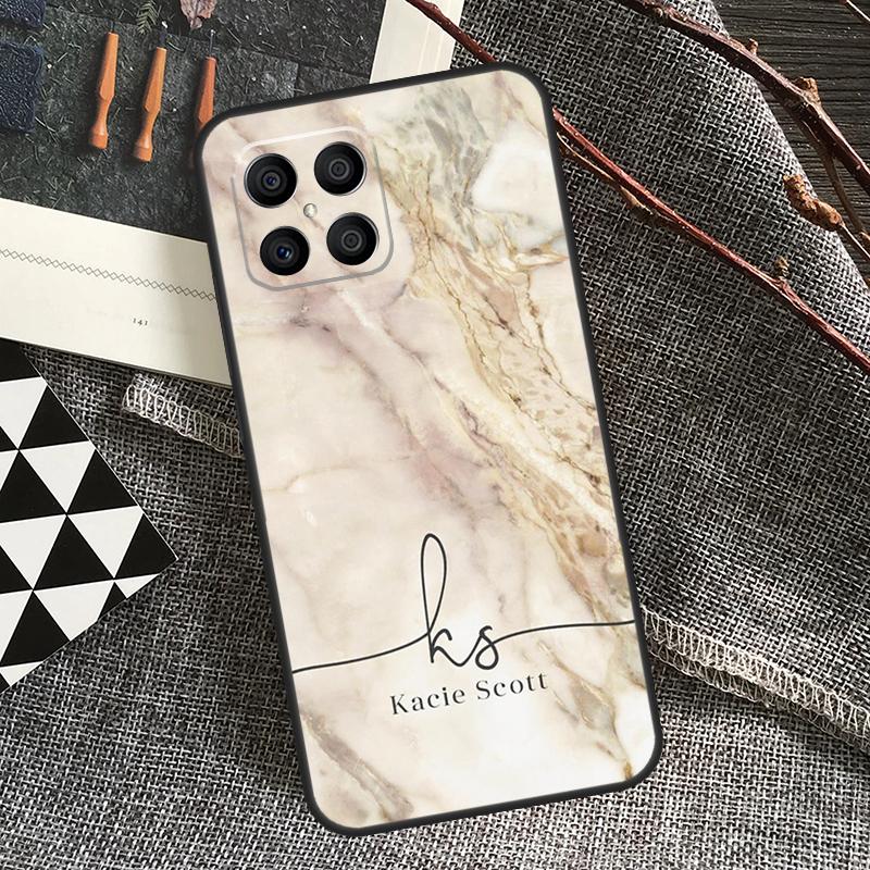 PERSONALISED marble name glitte Case For Honor 90 70 50 Lite Magic 5 Magic 6 Pro X6 X7 X8 X9 X6a X7a X8a X9a X8b X9b Cover