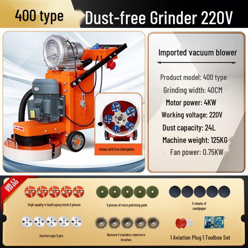 Shanghai Dust-Free Epoxy Floor Grinder: Concrete, Cement, Pavement, Paint Stripper, Terrazzo Polisher