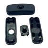 Double-Gang Dual-Control Rocker Switch with Light for Bedside and Desk Lamps