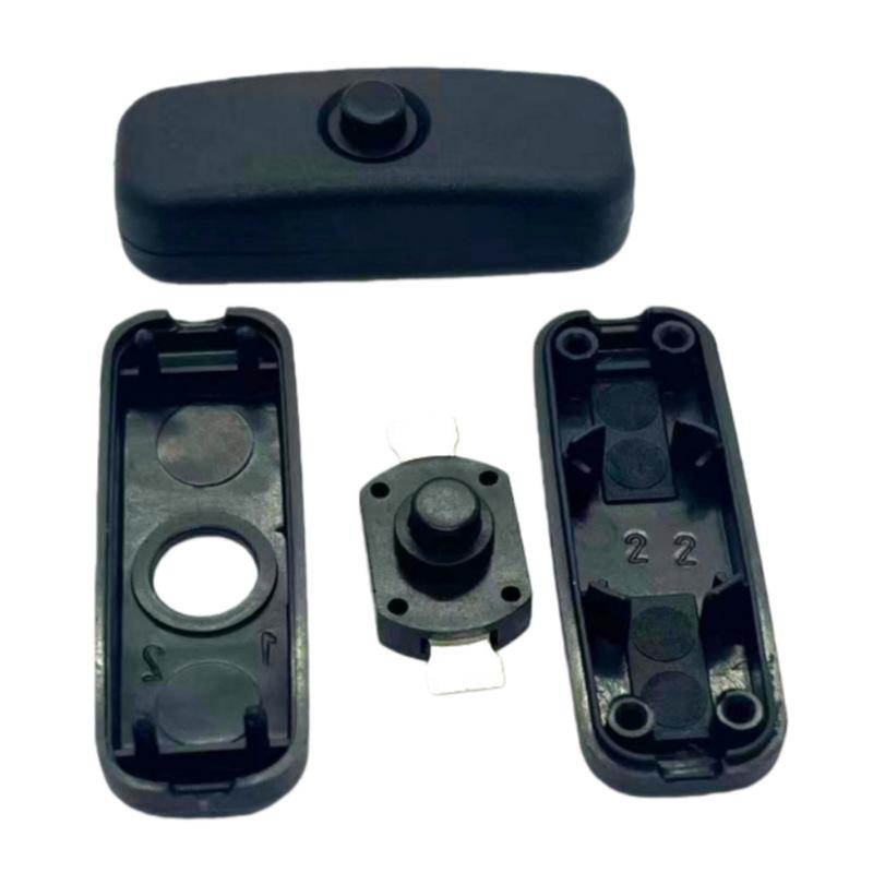 Double-Gang Dual-Control Rocker Switch with Light for Bedside and Desk Lamps
