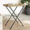 VidaXL Table with Foldable Top, Dining Table, Meal Table, Outdoor Patio Balcony Terrace Backyard Furniture, 365130