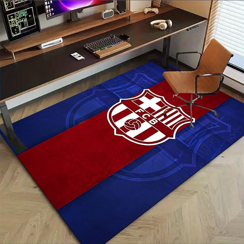 1 stk FC Barcelona Ekstra Stor Sklisikker Gulvteppe, Kontor, Familie, Soverom, Studio Stort Områdeteppe Innendørs Tepper
