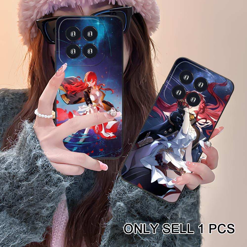 HSR Himeko Matte TPU Mobile Phone Case for Xiaomi 15 14 13 12 Mi 11 T Ultra Lite Pro S X 5G Colorful Printing Cover