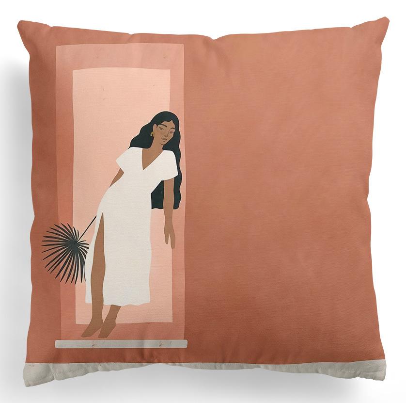 Home Kissenbezug, quadratisch, Bürodekoration, Kissenbezug, abstrakte Malerei, Druckmuster, Dekoration