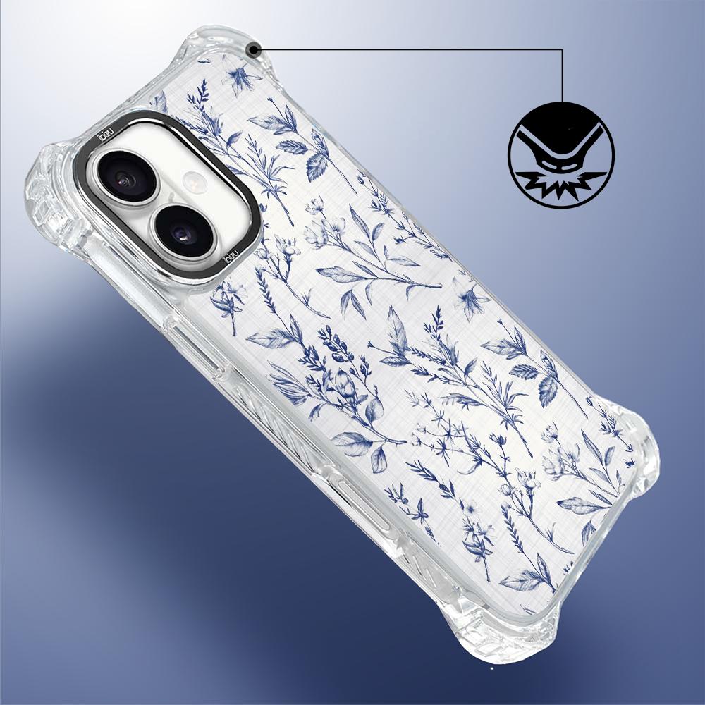 Etui Iphone 16 Ibizu Dropguard Ultra Z Magsafe, Pastel Bloom, Lazurowe Szepty