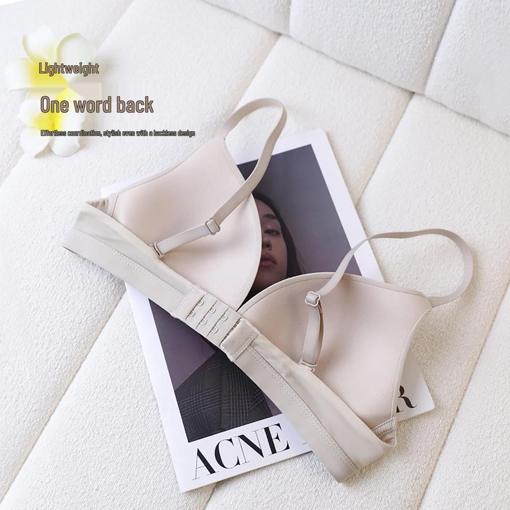 Seamless French Triangle Wireless Bra - Women's Comfortable & Thin Cup Design