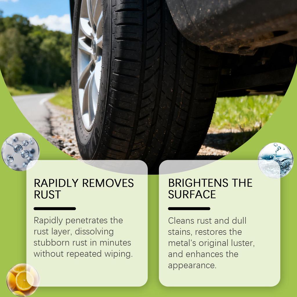 RAYHONG Rust Removal Spray: Effortlessly remove rust, clean, and prevent corrosion on various metals.