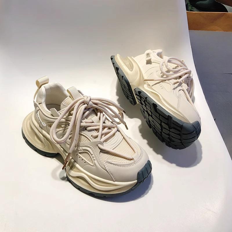 Dad Shoes Women's Autumn New Ins Fashionable Thick Bottom Casual All-Match Small Waist Sneaker