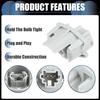 License Plate Tag Light Socket, Lamp Connector Housing No.34102SWAA01/34102-SWA-A01 for Honda CR-V Civic Odyssey Gray, 2 Pcs
