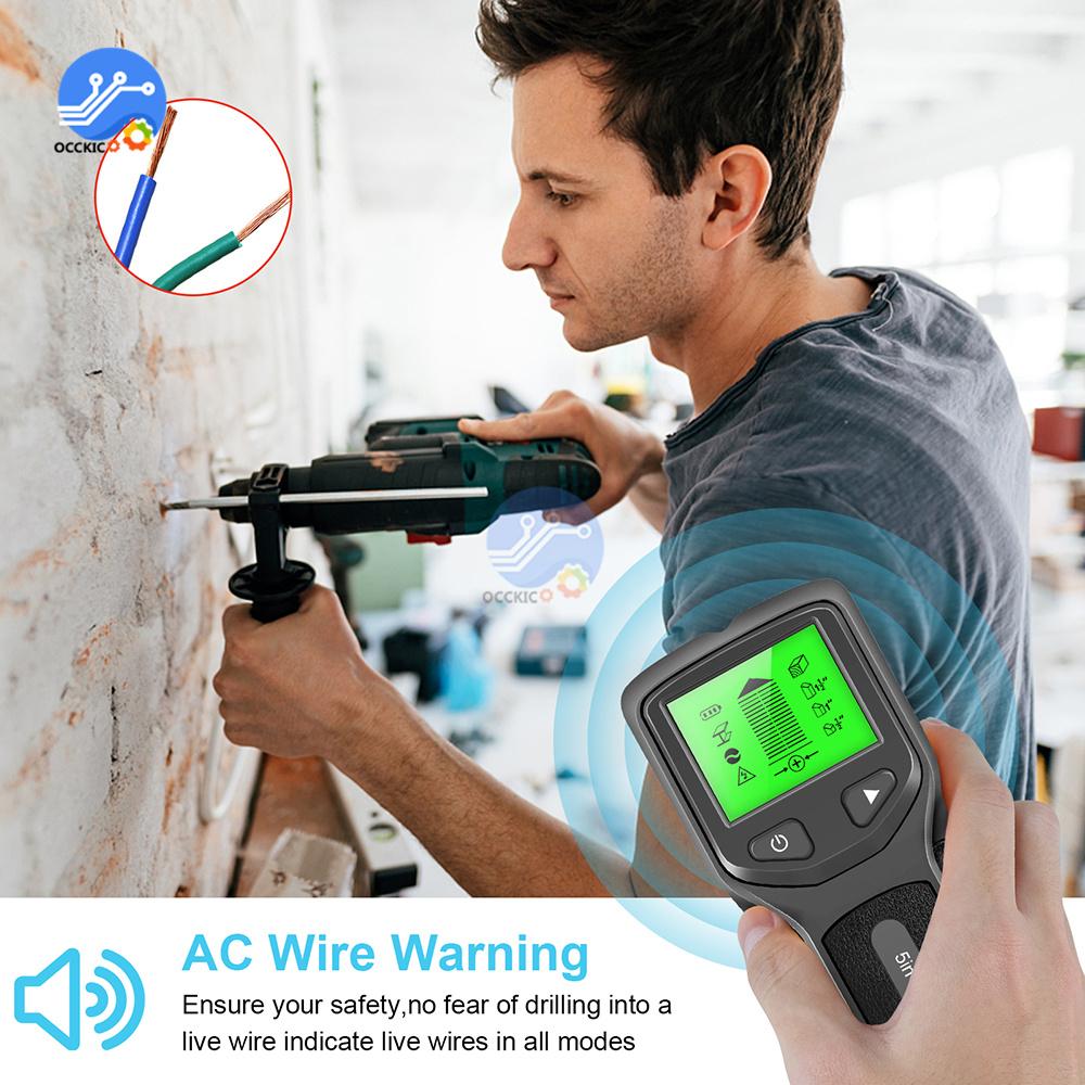 5 In 1 Wall Scanner Electric Detector Finders With Digital LCD Display Multifunctional For Wood AC Wire Metal Studs Detection