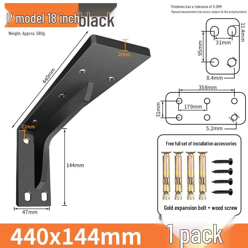 Staffa di Supporto Triangolare Robusta da Parete per Scrivania, Mobile TV e Scaffalature.