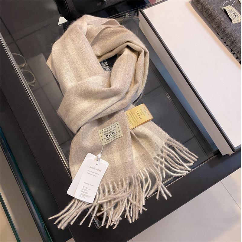 Cashmere Scarf Women's Long Autumn and Winter Plaid Scarf Birthday Gift for Men and Women
