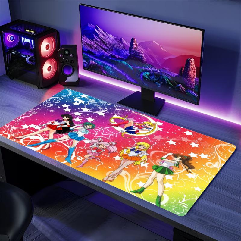Magic Saylor Girls Color Mouse Pad Large Gaming Table Cushion Non-slip Laptop Tablet Big Mousepad XXL Mat Mini PC Playmat With Lock edge