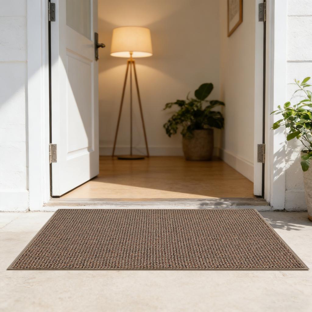 Rectangular Linen Floor Mat, Entrance Carpet, Keeps Clean, Suitable For Corridors, Living Rooms, And Bedside Areas.