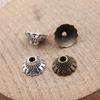 Multi Color Swirl Flower Bead Caps Spacer Beads For Jewelry Making Components
