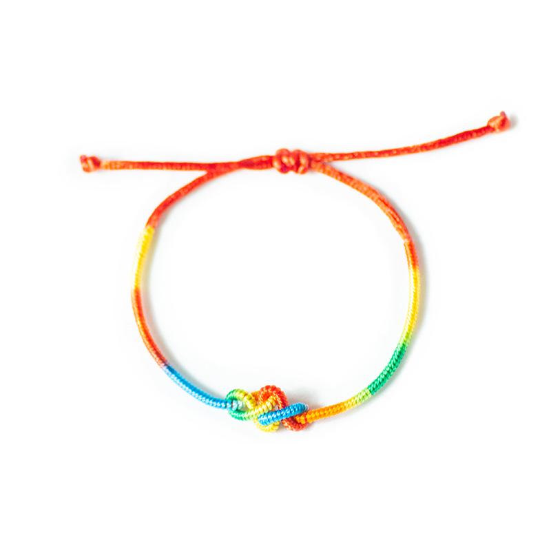 Bracciale Nodo Ruyi Cinque Colori Festa delle Barche Drago 2026: Regalo Tessuto Fatto a Mano